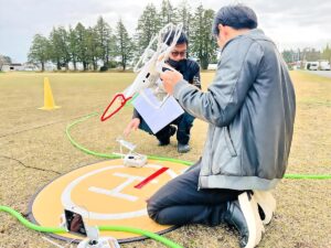 「飛行後点検」8大項目の目視緩衝確認します