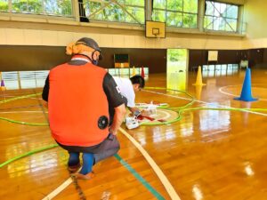 「飛行後点検」8大項目を目視緩衝点検を実施