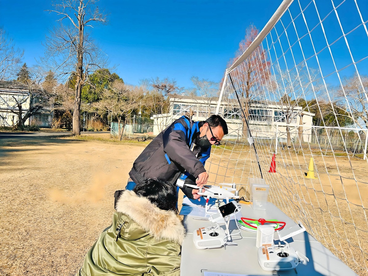 一等初日。基本基礎である「飛行前点検」から